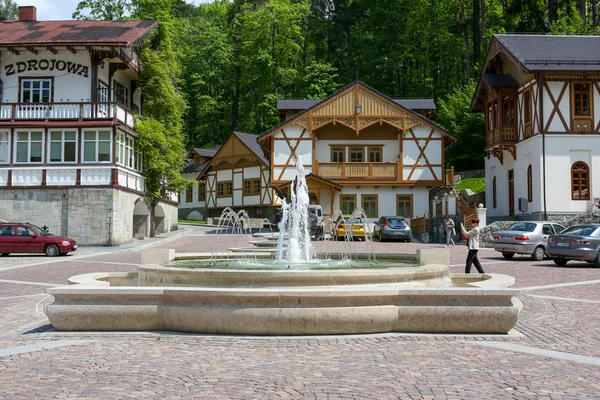 Szczawnica main square — Stockfoto