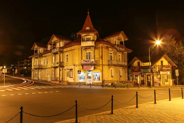 Szczawnica ночью — стоковое фото