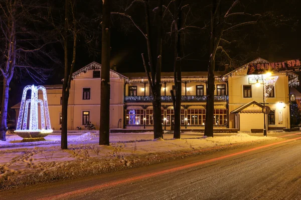 Szczawnica de noite — Fotografia de Stock