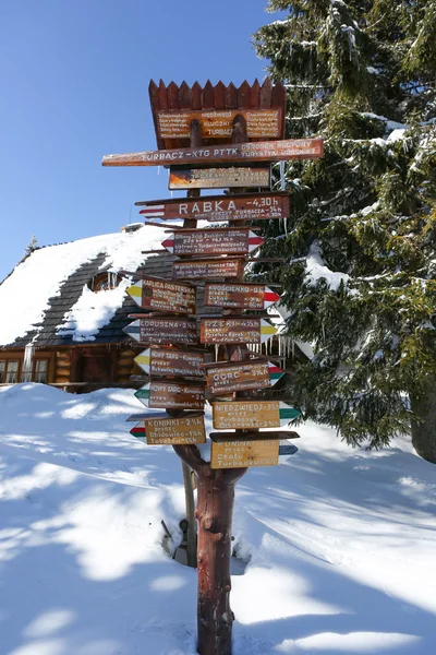 Touristisches Zeichen — Stockfoto