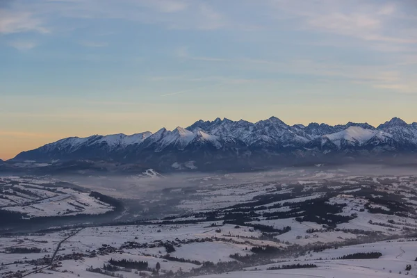 Montagnes Tatry - vue aérienne — Photo