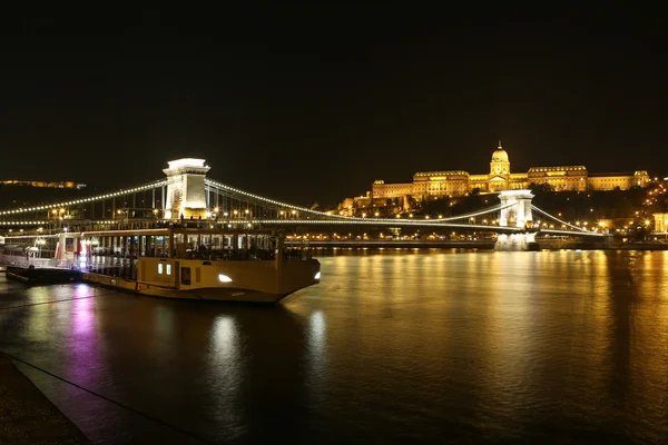 Budapeste Chain Bridge — Fotografia de Stock