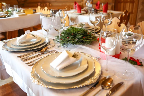 Traditionele kerst tafel — Stockfoto