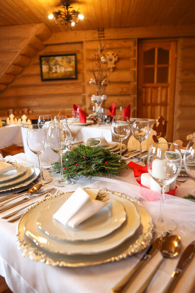Traditional Christmas Table