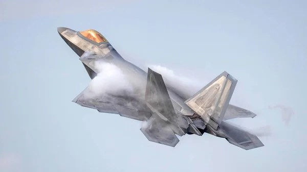 斯洛伐克马拉奇 2022年8月21日 2022年8月22日美国空军猛禽号 波兰马拉奇 — 图库照片