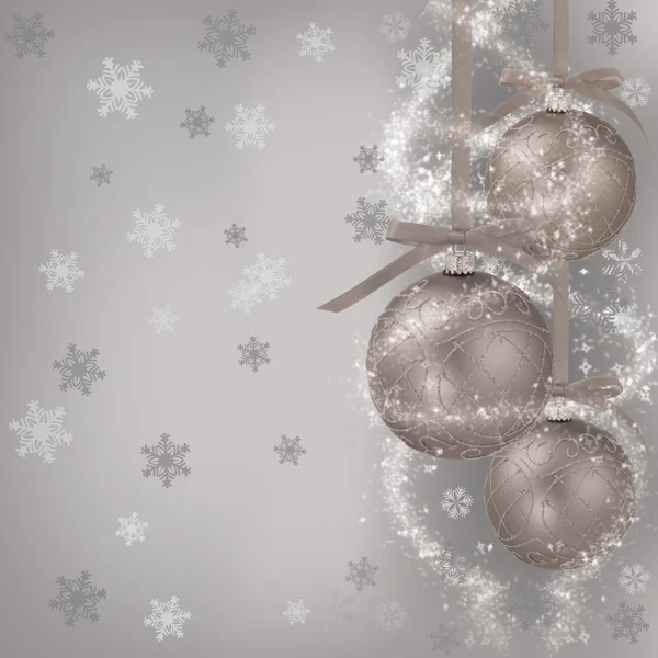 Christmas background with balls. — Stock Photo, Image