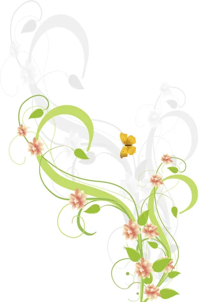 Fond floral abstrait. — Image vectorielle