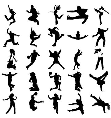 Vector silhouettes-spor.