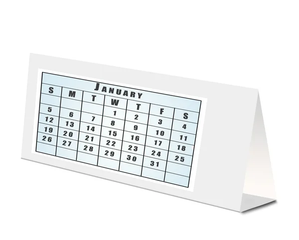 Prázdné stolní kalendář 2014. — Stockový vektor