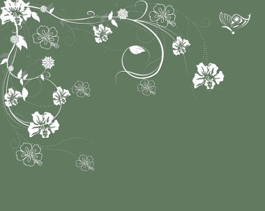 Kelebekler ve Çiçekler .