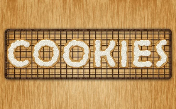 Cookies letters. — Stock Vector