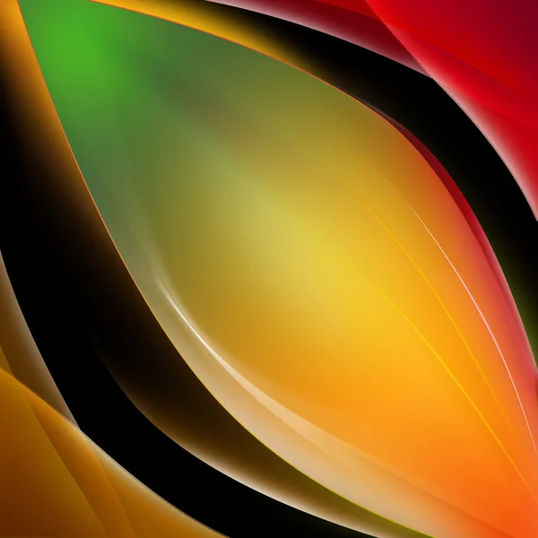 Abstracto colorido olas fondo. — Vector de stock