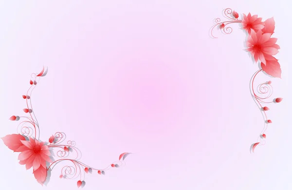 Abstracte roze bloemen. — Stockfoto