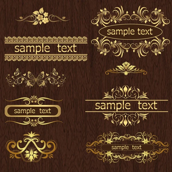 Elementos decorativos de diseño . — Vector de stock