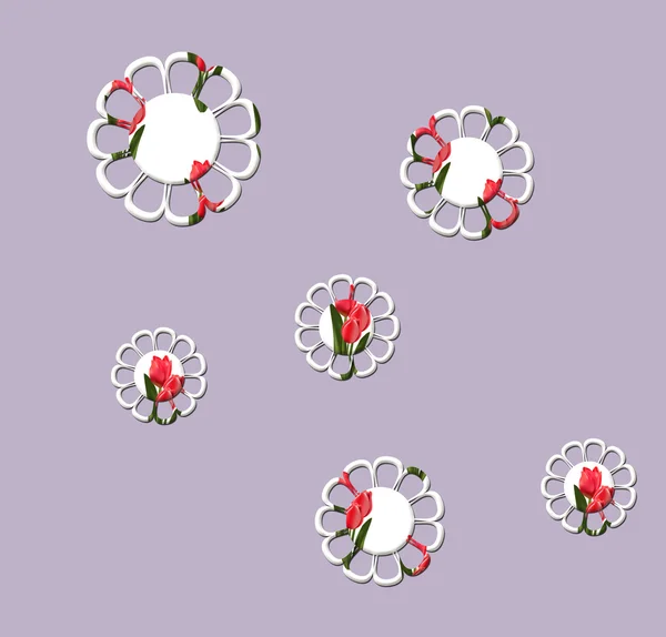 Diseño de fondo de pantalla flor — Vector de stock