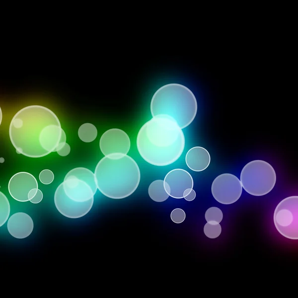 Multicolored blurred circles melding together — Stock Photo, Image