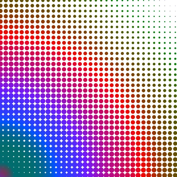 Multicolored dots changing form — Stock Photo, Image