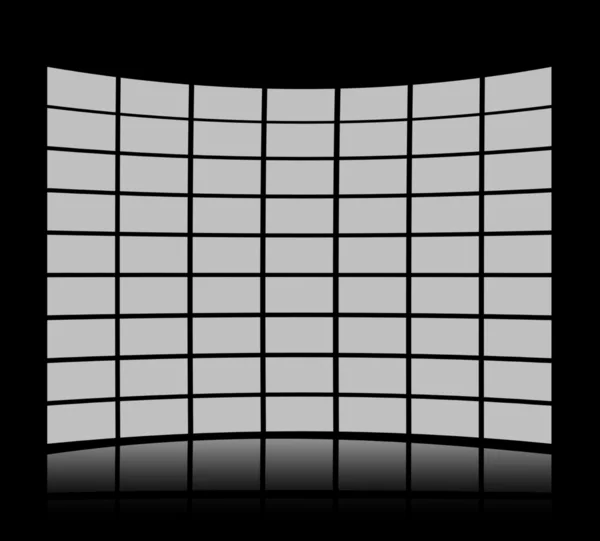 Grey screens forming a panel — Stock Photo, Image