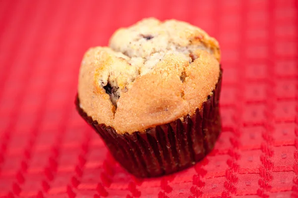 Muffin na toalha de mesa — Fotografia de Stock