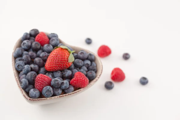 Bowl with berries — Stock Photo, Image