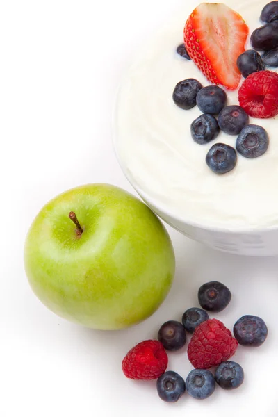 Crema di bacche e mela — Foto Stock