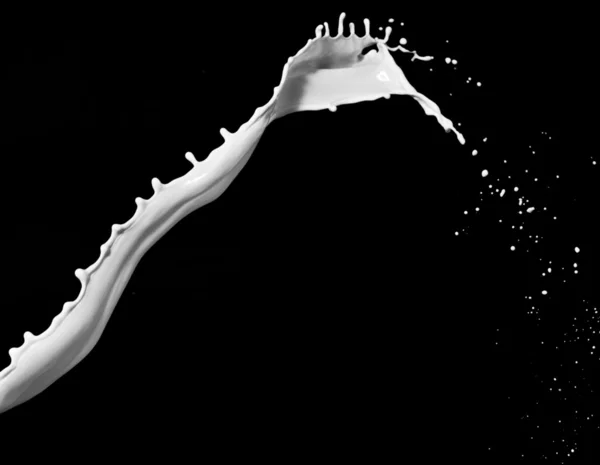 Splash γάλακτος απομονωμένες — Φωτογραφία Αρχείου
