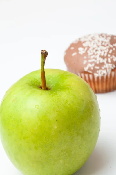 Muffin en apple — Stockfoto