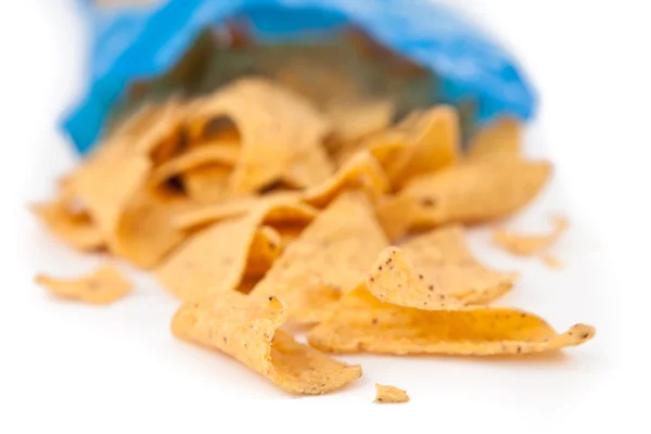 Open bag of crisps — Stock Photo, Image