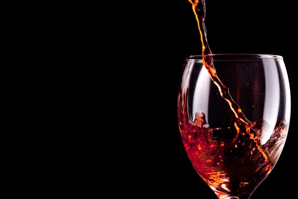 Vasos vacíos llenos de vino — Foto de Stock