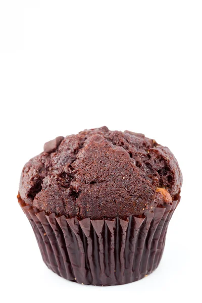Close up of a fresh baked chocolate muffin — Stock Photo, Image