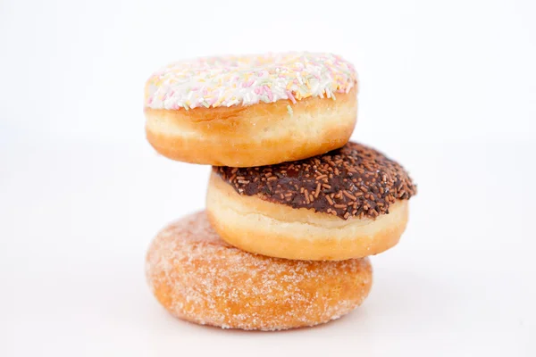 Doughnuts piled up — Stock Photo, Image