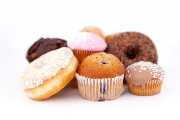 Many cakes laid out together — Stock Photo, Image