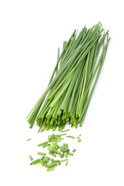 Freshly cut stands of chive clipart
