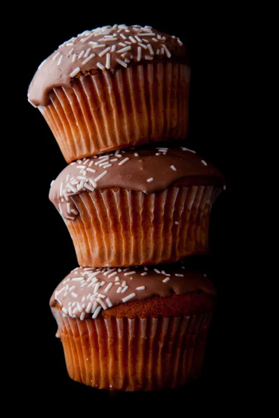 Three cakes on balance — Stock Photo, Image