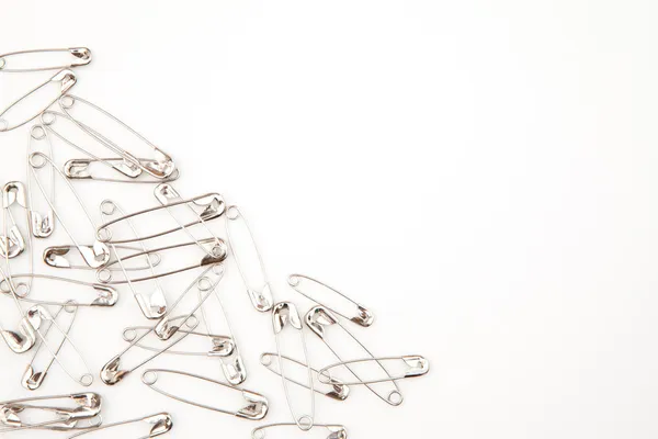 Grey paperclips — Stock Photo, Image