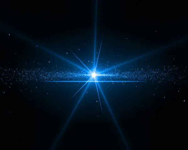 Фон с голубой звездой — стоковое фото