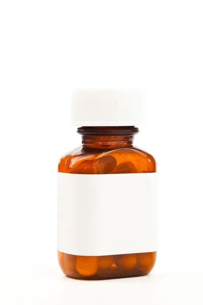 Glass bottle of medications — Stock Photo, Image