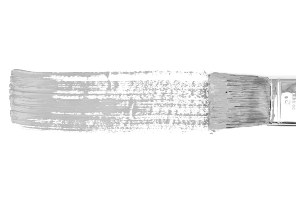 Línea horizontal gris de pintura — Foto de Stock