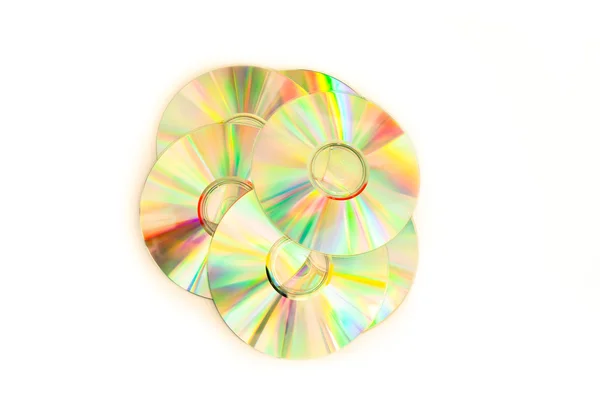 Cd-rom opgestapeld — Stockfoto