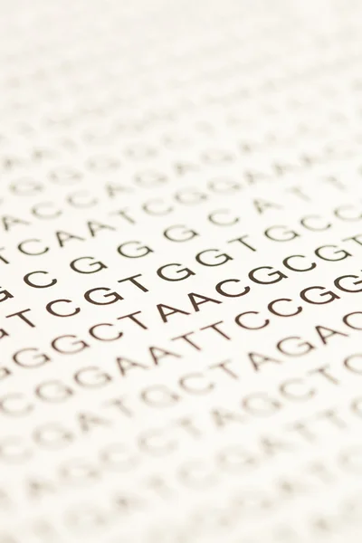 List of dna testing — Stock Photo, Image