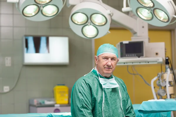 Sedate surgeon looking at camera — Stock Photo, Image