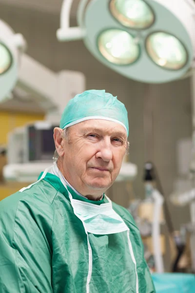 Close up of a surgeon looking at camera — Stock Photo, Image