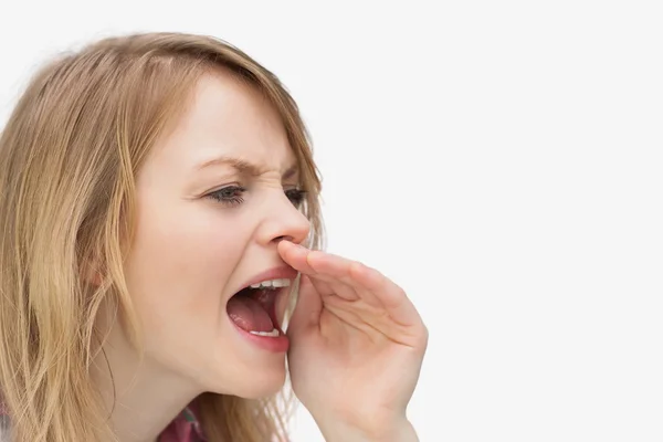 Woman shouting — Stock Photo, Image