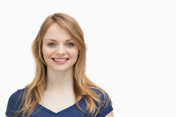 Front view of a woman looking at camera — Stock Photo, Image