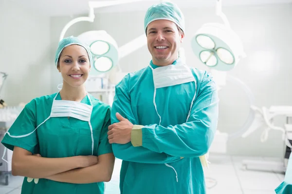 Surgeons looking at camera — Stock Photo, Image