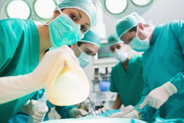 Close up of an anesthesia mask — Stock Photo, Image