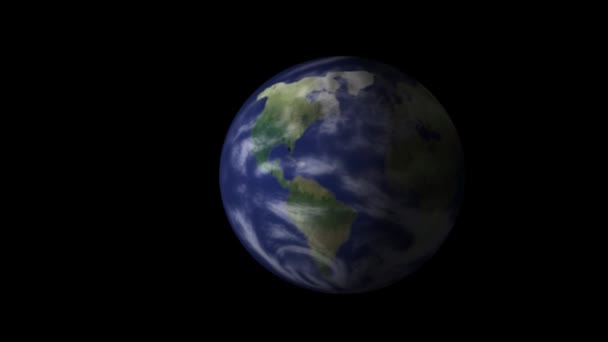 Фотореальная планета Земля — стоковое видео