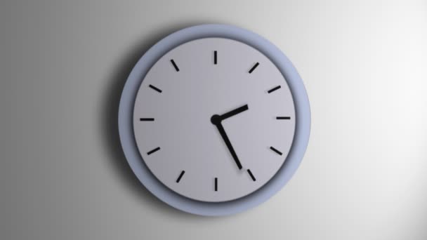 Linea orologio blu Time Lapse — Video Stock