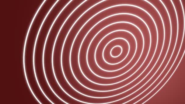 Onde a spirale rosso — Video Stock