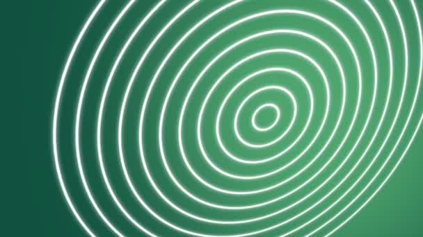 Ondas espirales verde — Vídeos de Stock